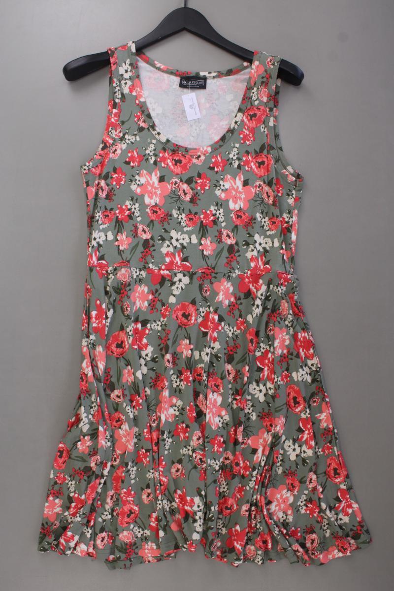 Laura Scott Jerseykleid Gr. 42 mit Blumenmuster Träger mehrfarbig