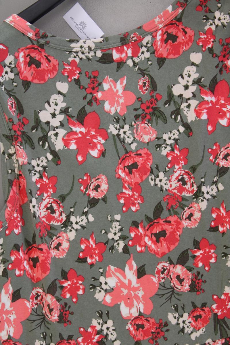 Laura Scott Jerseykleid Gr. 42 mit Blumenmuster Träger mehrfarbig