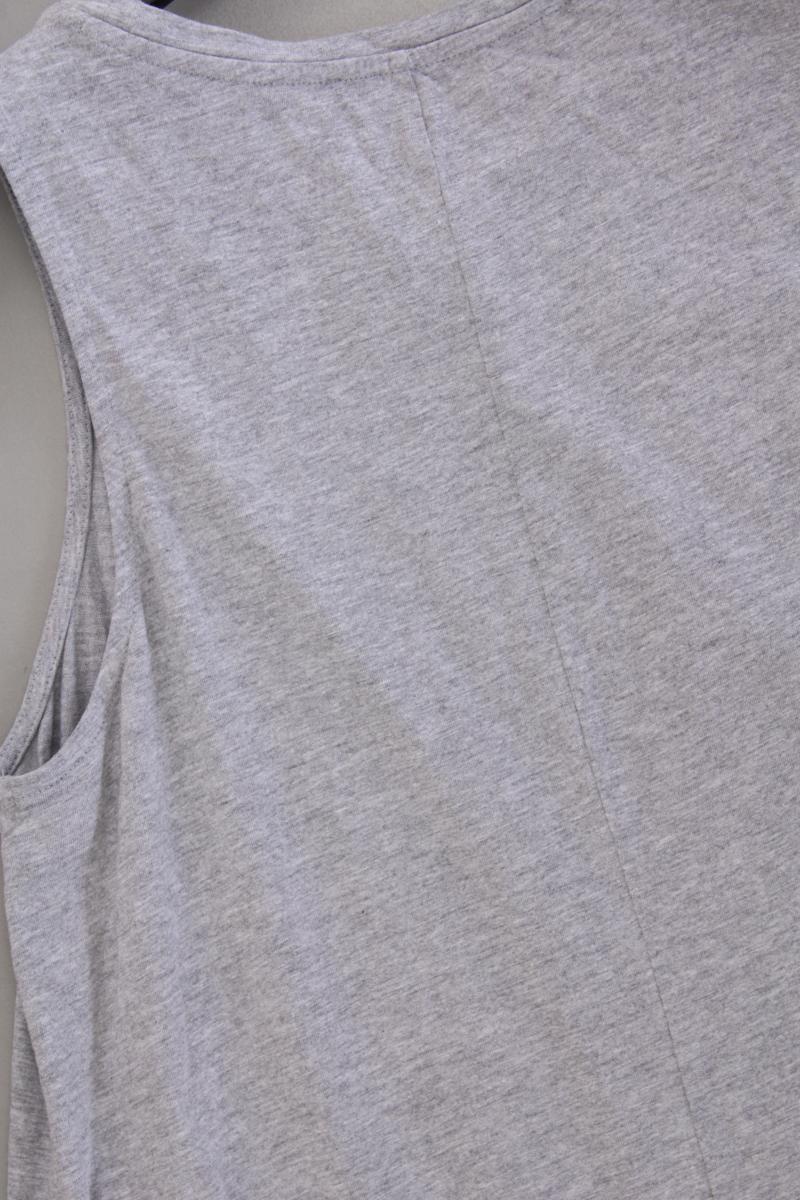 Mango Midikleid Gr. L Ärmellos grau aus Baumwolle