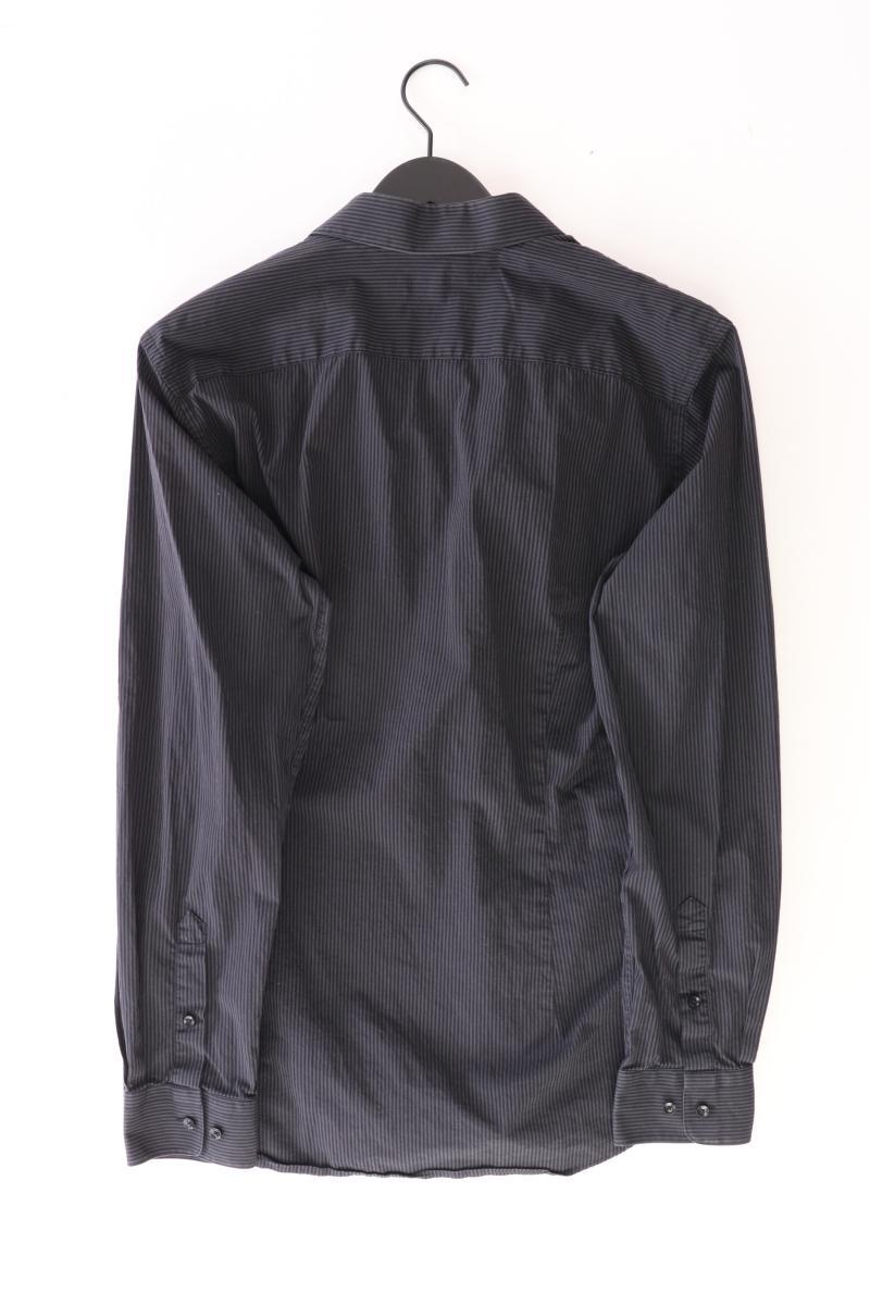 Esprit Collection Langarmhemd für Herren Gr. Hemdgröße 43/44 gestreift schwarz