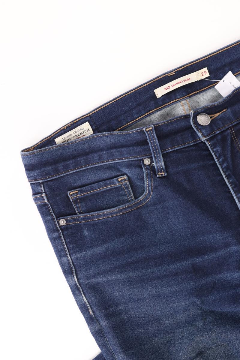 Levi's Straight Jeans Gr. W29 Modell 312 blau aus Baumwolle