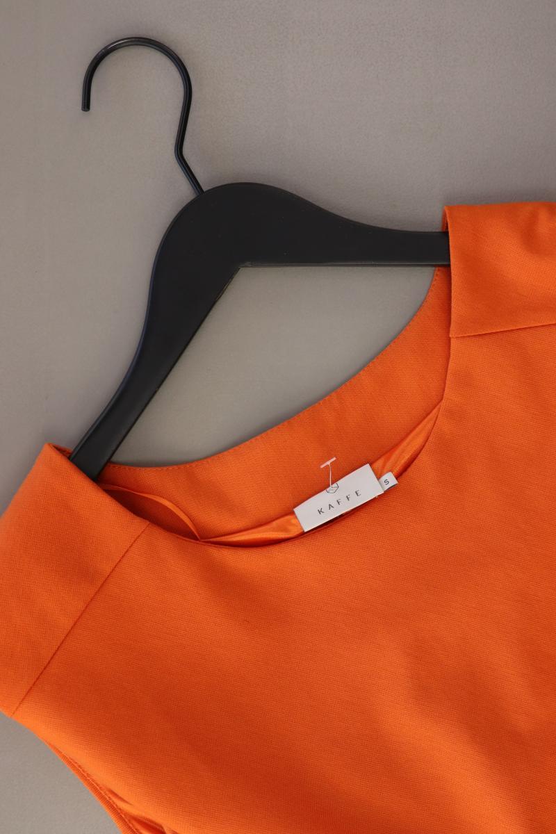 Kaffe Trägerkleid Gr. S Ärmellos orange aus Polyester
