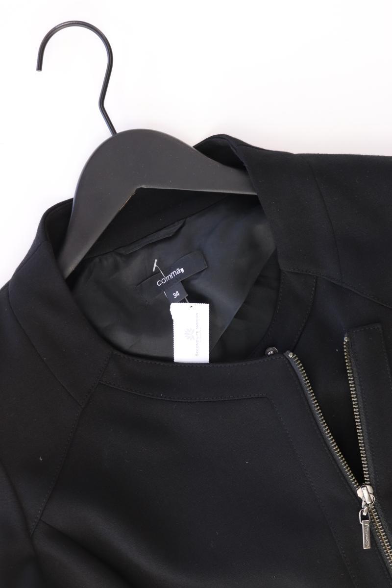 comma, Regular Cardigan Gr. 34 Langarm schwarz aus Viskose
