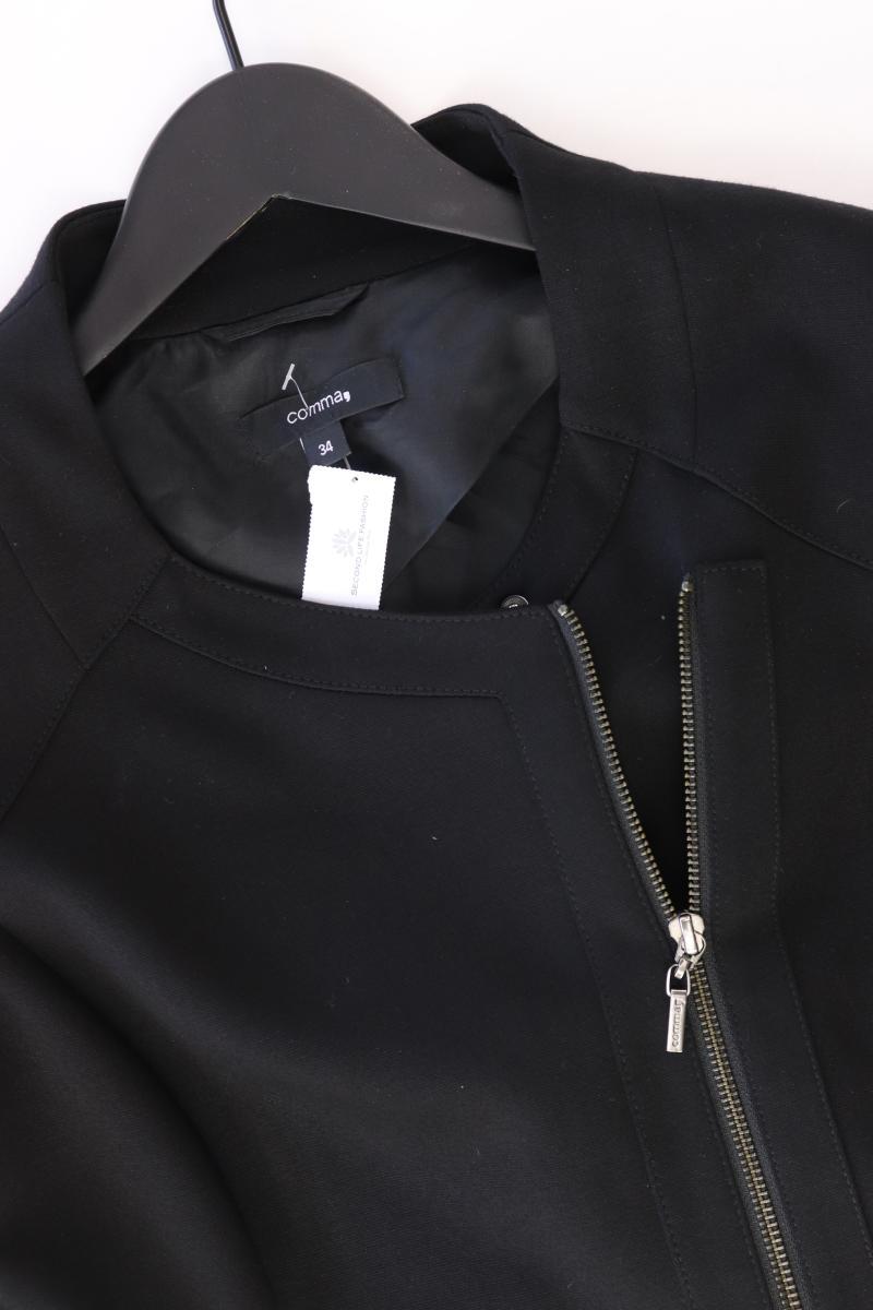 comma, Regular Cardigan Gr. 34 Langarm schwarz aus Viskose