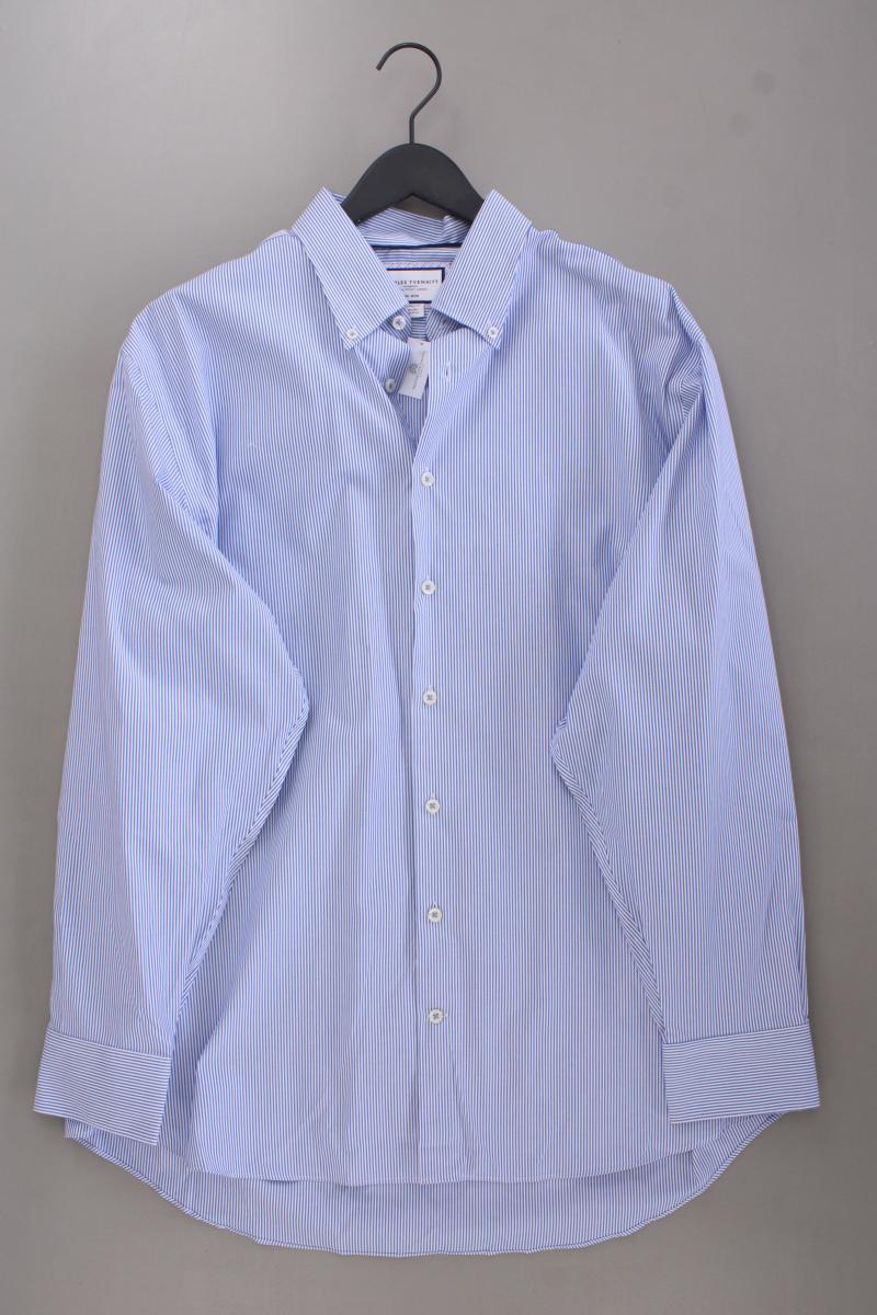 CHARLES TYRWHITT Langarmhemd für Herren Gr. Hemdgröße 46 gestreift blau
