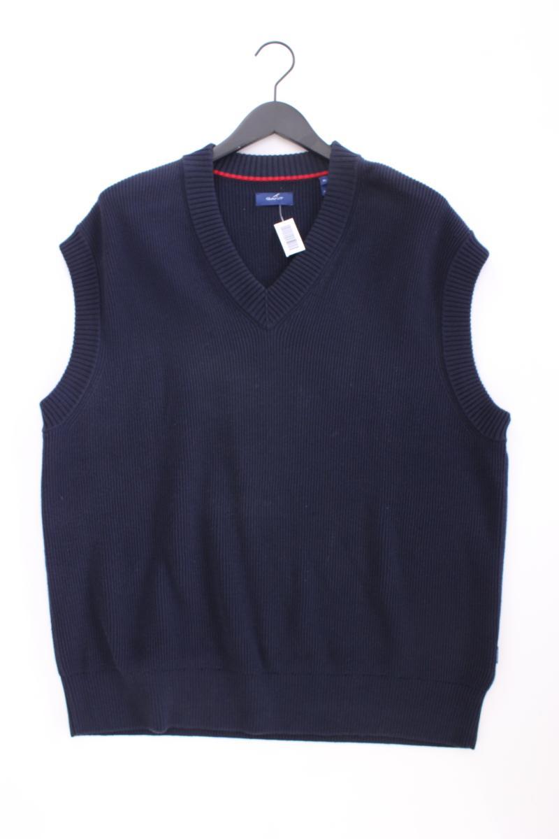 Gant Classic Pullunder für Herren Gr. XL blau aus Baumwolle