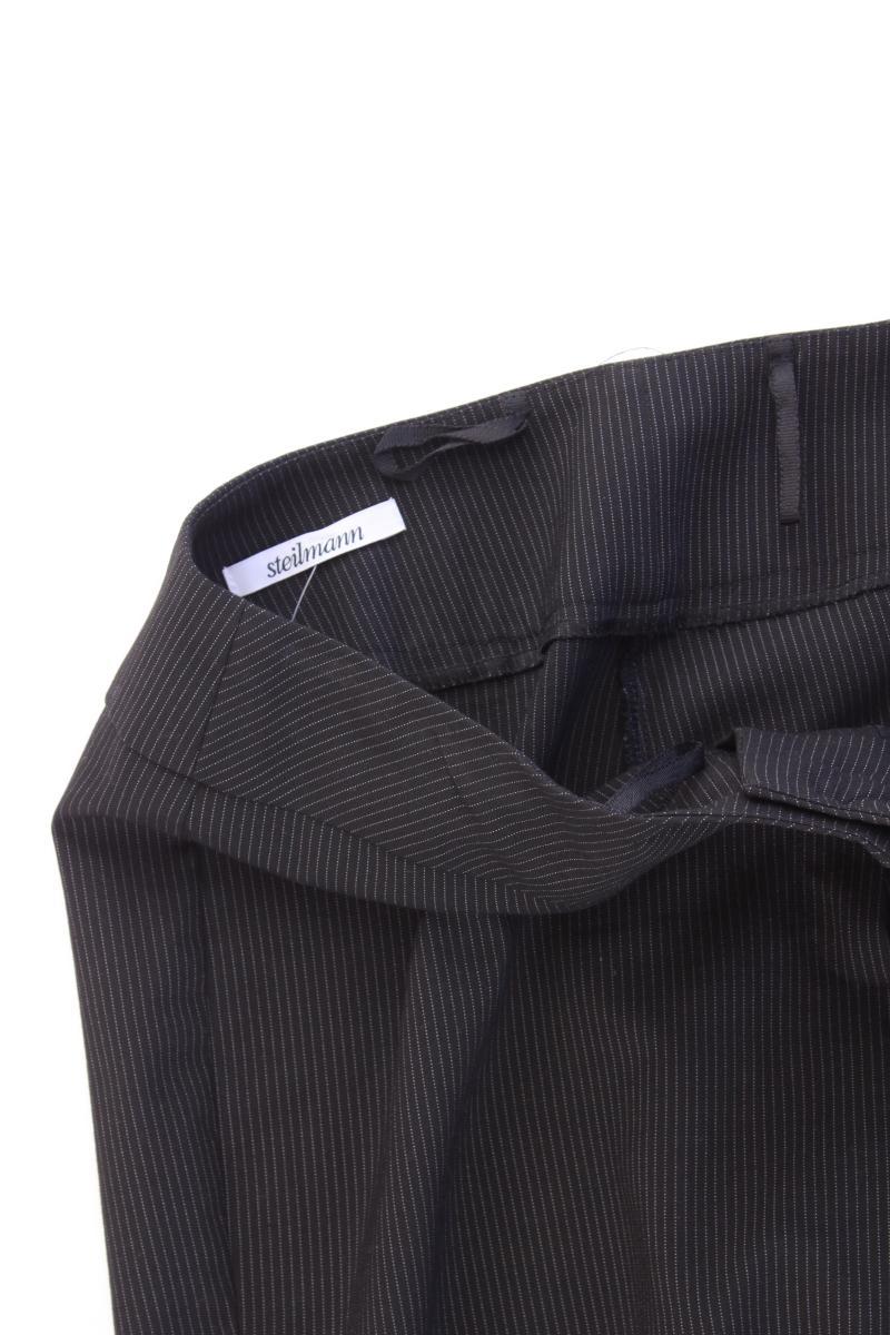 Steilmann Anzughose Gr. 40 gestreift schwarz aus Viskose