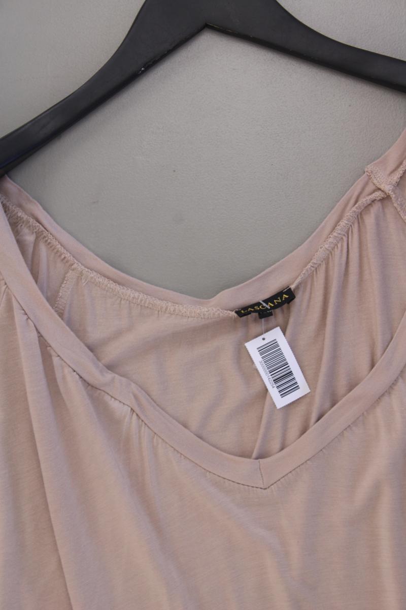 Lascana T-Shirt Gr. 44/46 neuwertig Kurzarm braun aus Viskose