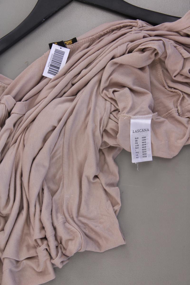 Lascana T-Shirt Gr. 44/46 neuwertig Kurzarm braun aus Viskose