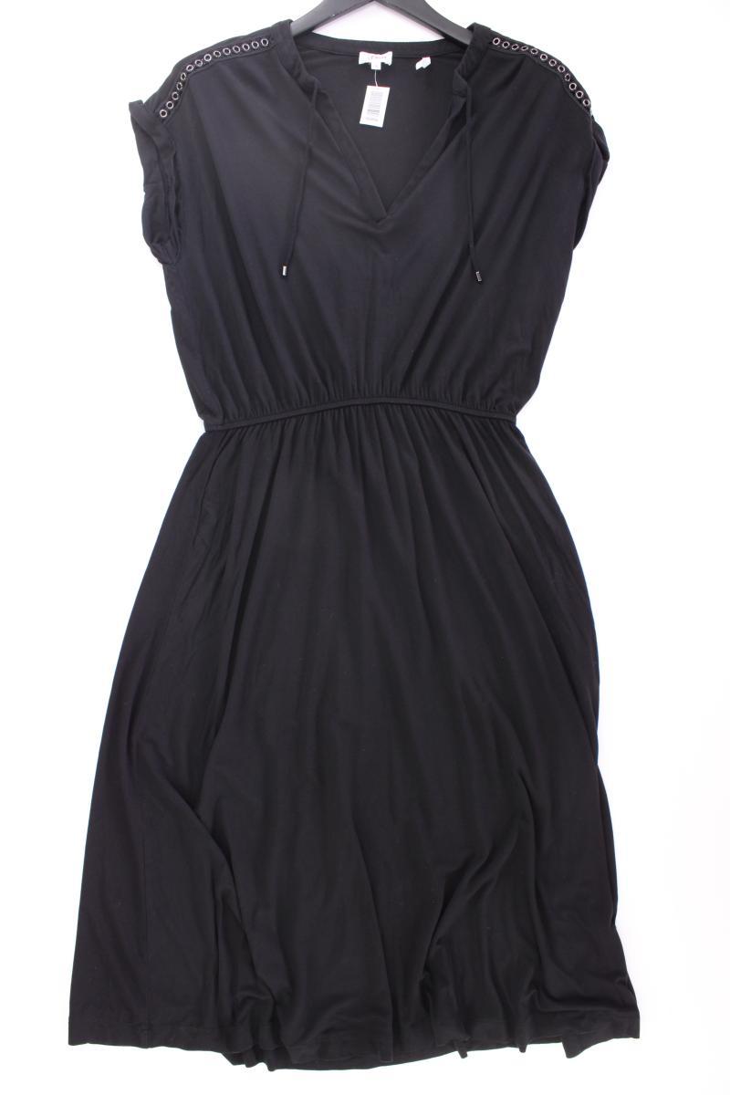 s.Oliver Jerseykleid Gr. 38 Kurzarm schwarz aus Viskose