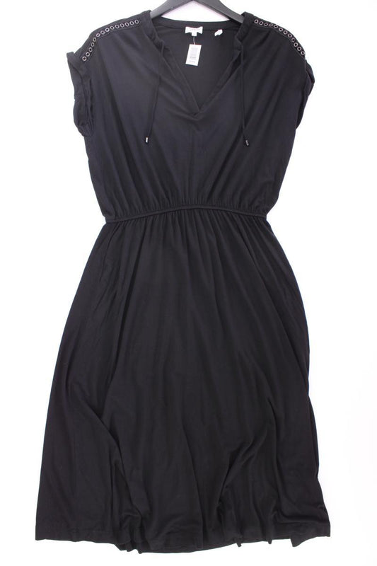 s.Oliver Jerseykleid Gr. 38 Kurzarm schwarz aus Viskose