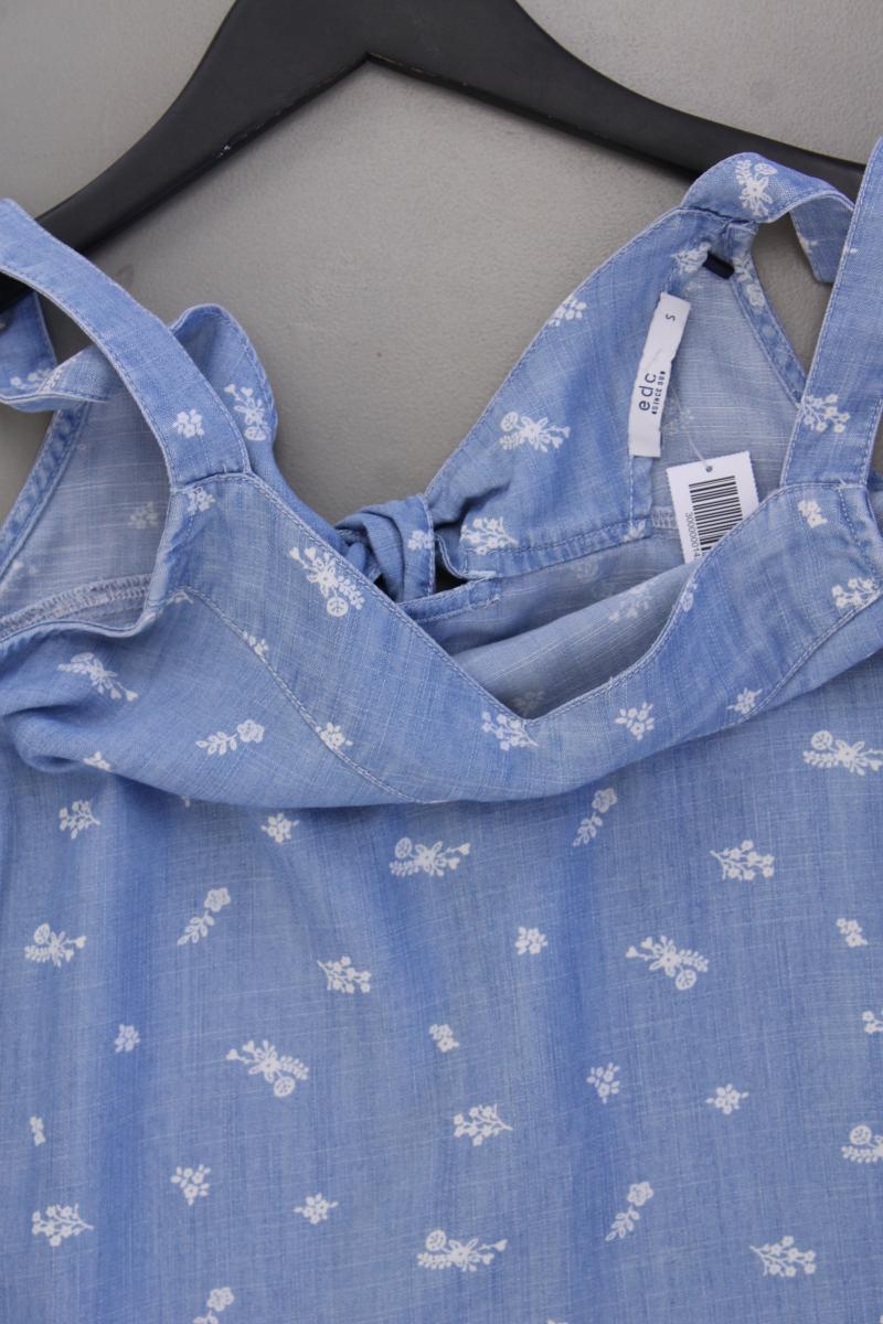edc by Esprit Trägertop Gr. S neuwertig blau aus Lyocell