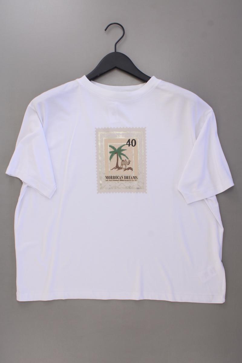 GuidoMaria Kretschmer AboutYou Printshirt Gr. 40 neuwertig Kurzarm weiß