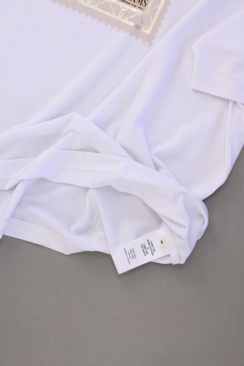 GuidoMaria Kretschmer AboutYou Printshirt Gr. 40 neuwertig Kurzarm weiß