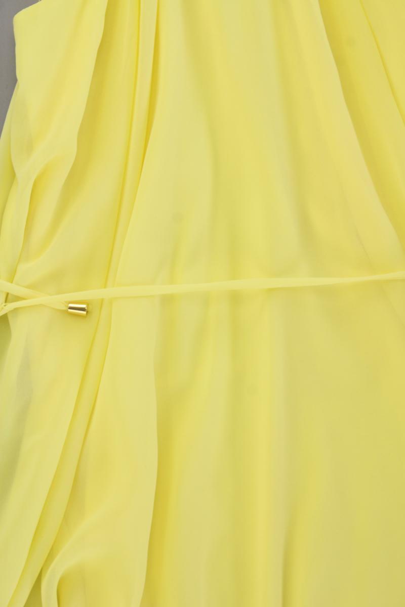 H&M Maxikleid Gr. 36 mit Gürtel Träger gelb aus Polyester