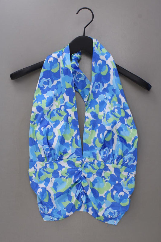 Gina Tricot Neckholder Top Gr. L neu mit Etikett blau aus Polyester