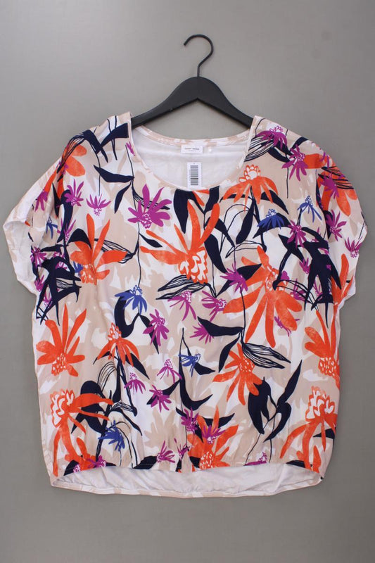 Gerry Weber Kurzarmbluse Gr. 46 mit Blumenmuster neuwertig mehrfarbig