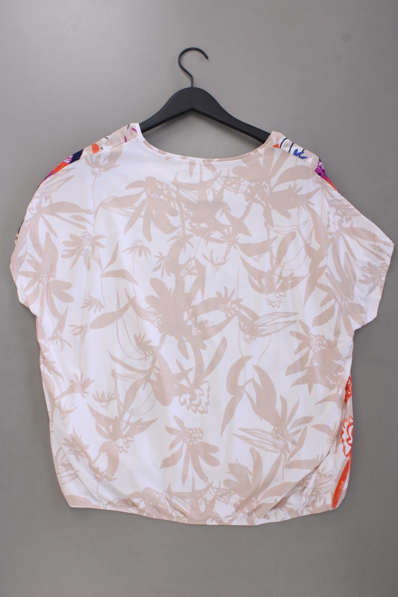Gerry Weber Kurzarmbluse Gr. 46 mit Blumenmuster neuwertig mehrfarbig