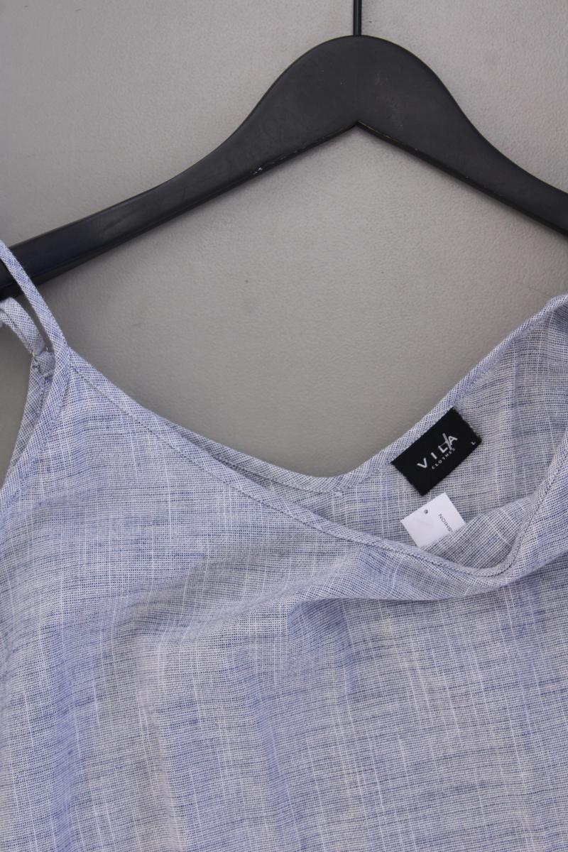 Vila Trägerkleid Gr. L grau aus Baumwolle