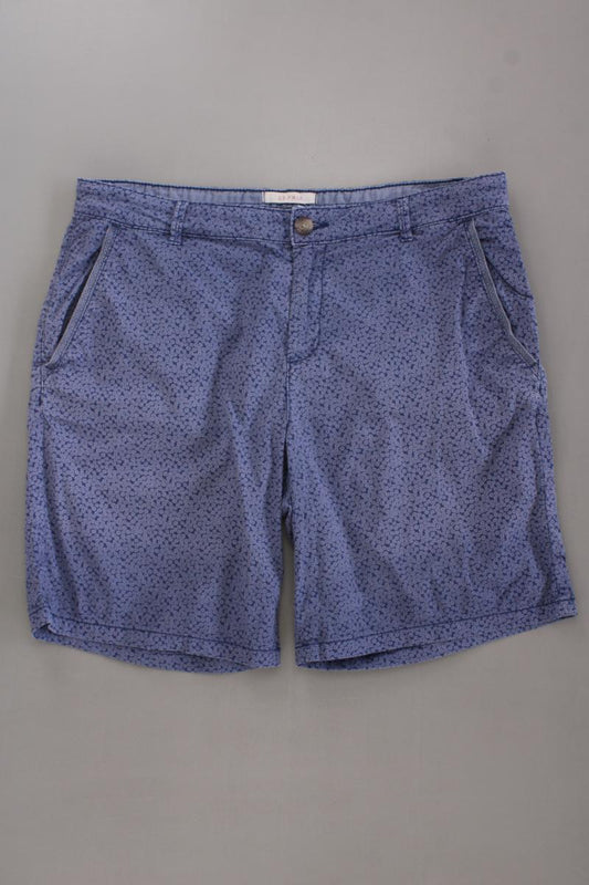 Esprit Chino Shorts Gr. 38 mit Blumenmuster blau aus Baumwolle