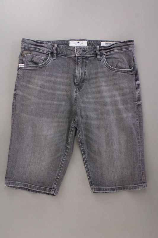 Tom Tailor Jeansshorts für Herren Gr. W33 Modell Josh grau aus Baumwolle