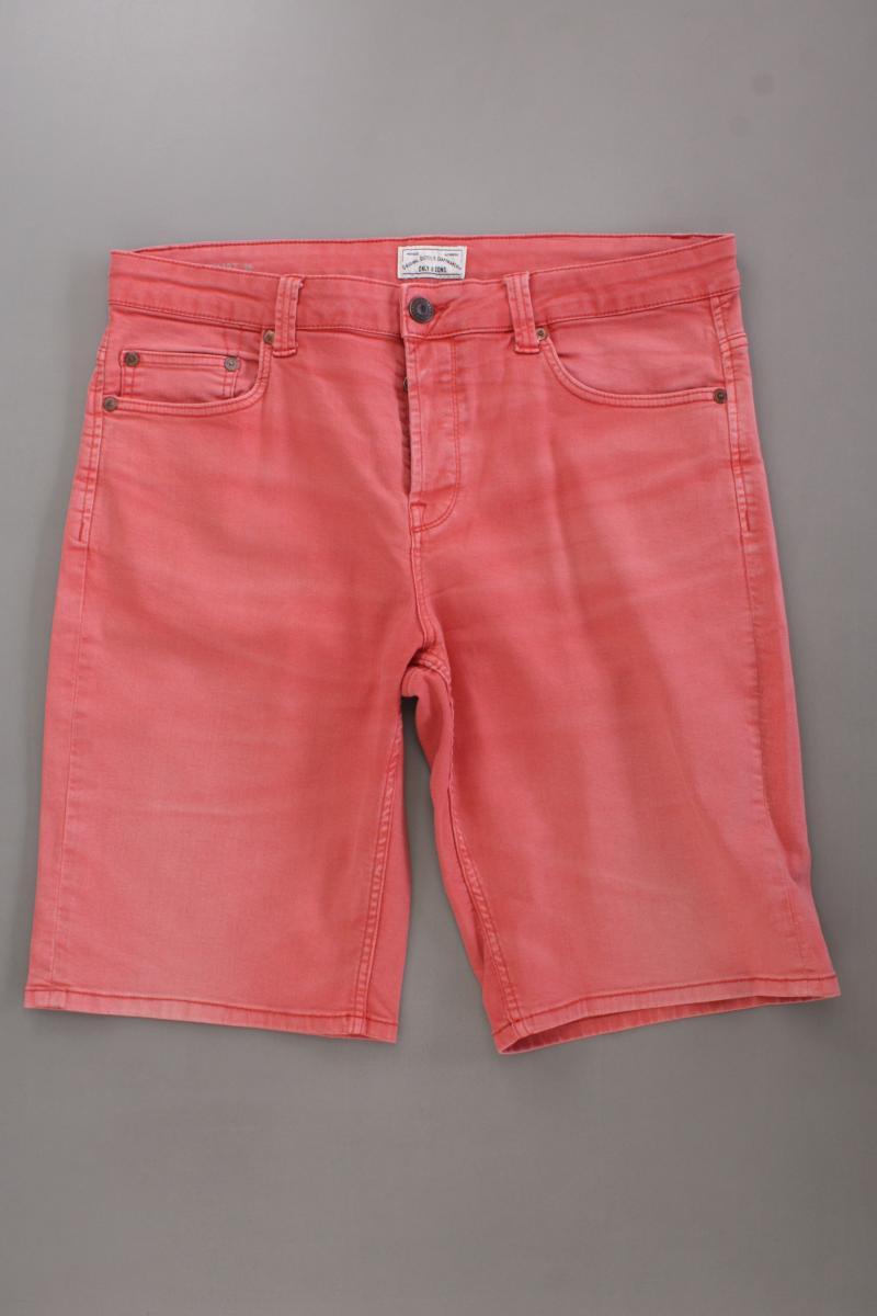 ONLY & SONS Shorts für Herren Gr. W36 rot aus Baumwolle