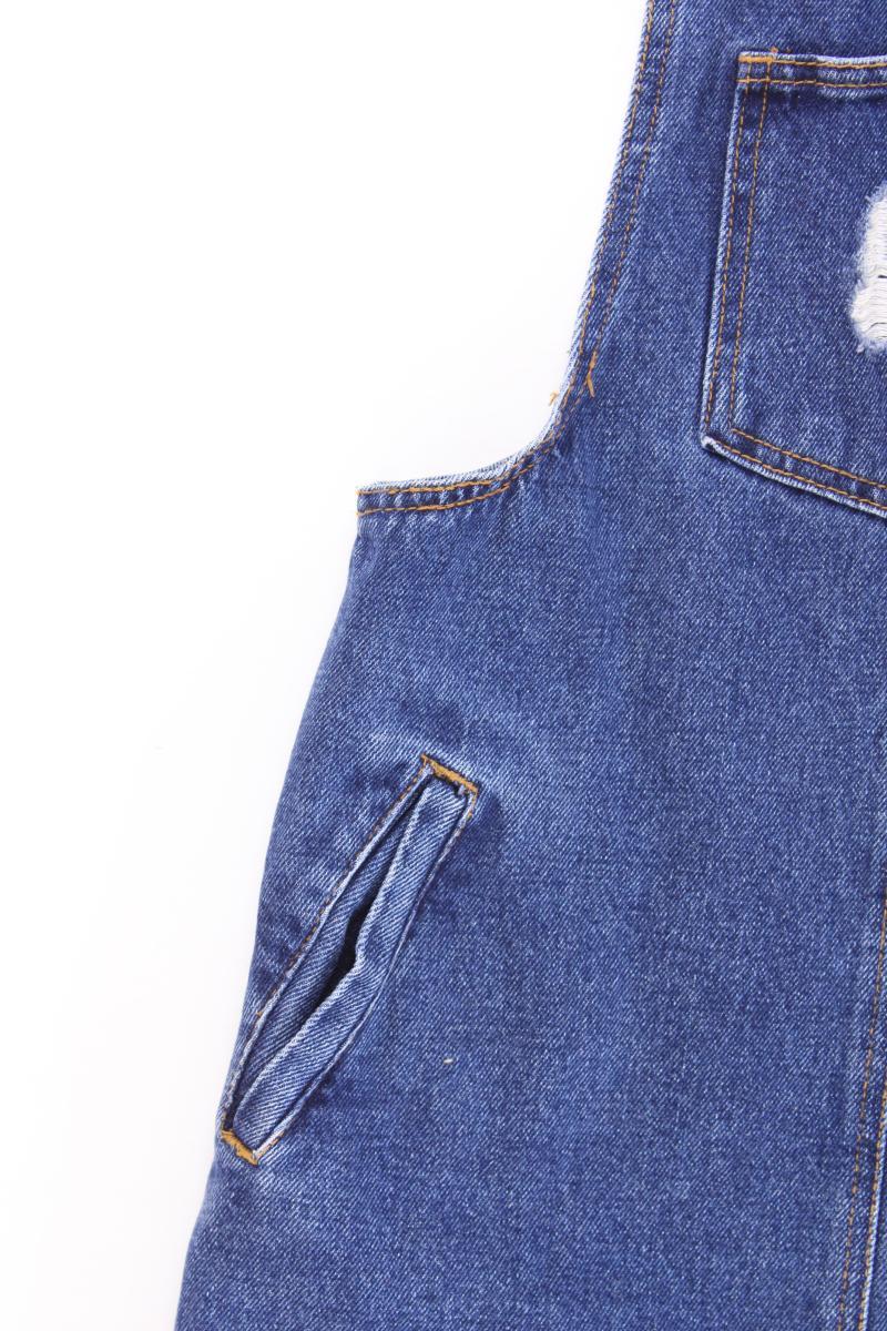 Pull&Bear Latzkleid Gr. S Träger blau aus Baumwolle