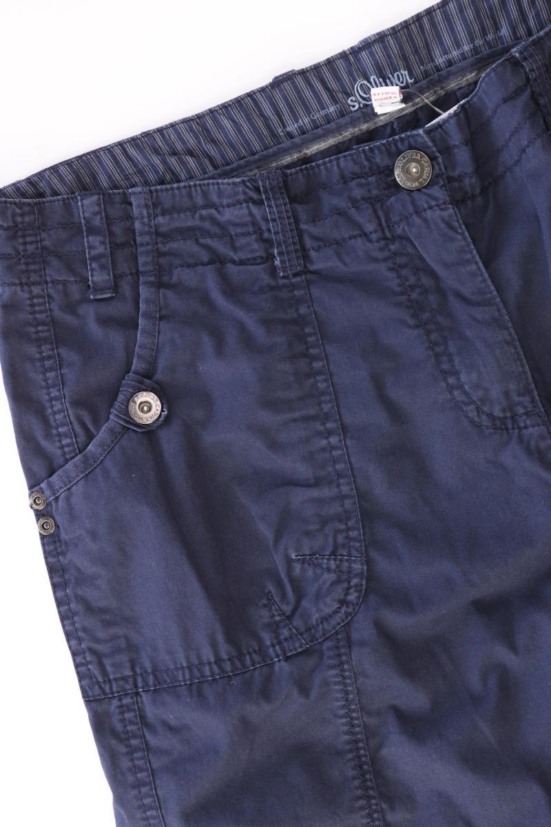 s.Oliver 7/8 Hose Gr. 44 blau aus Baumwolle