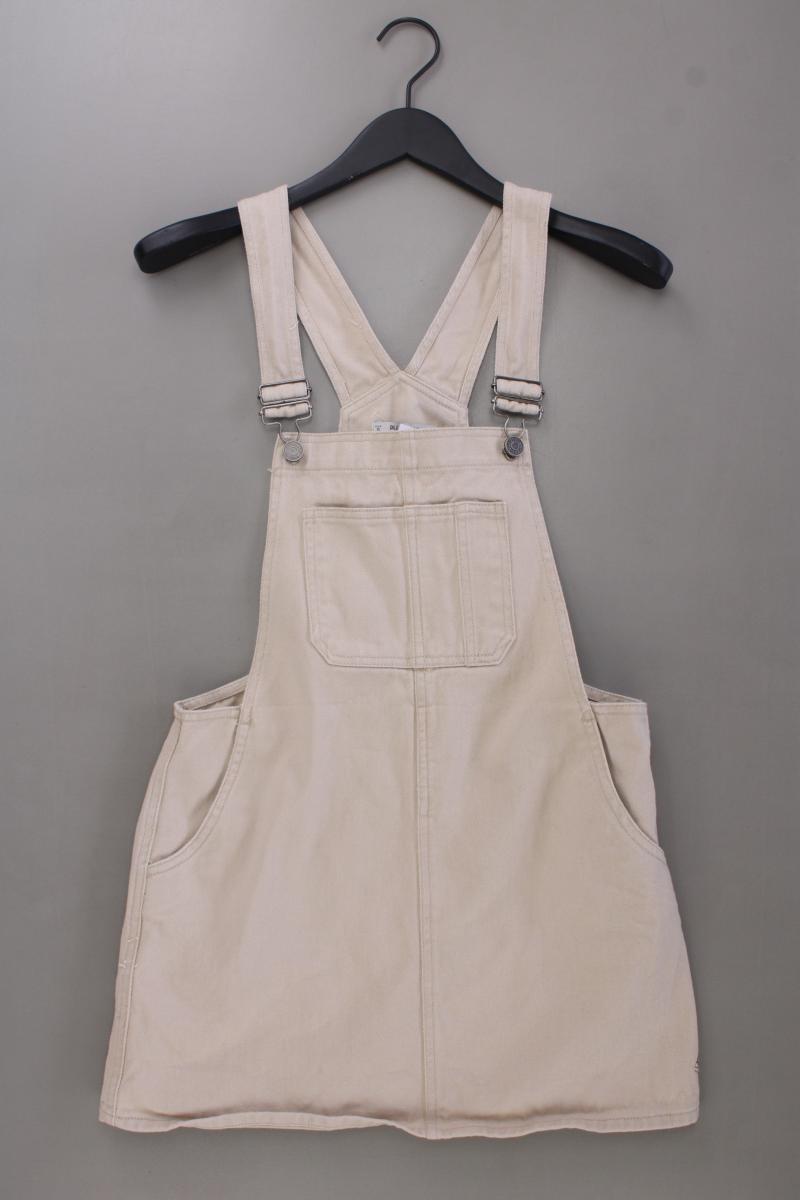 Pull&Bear Pull & Bear Latzkleid Gr. S Träger creme aus Baumwolle
