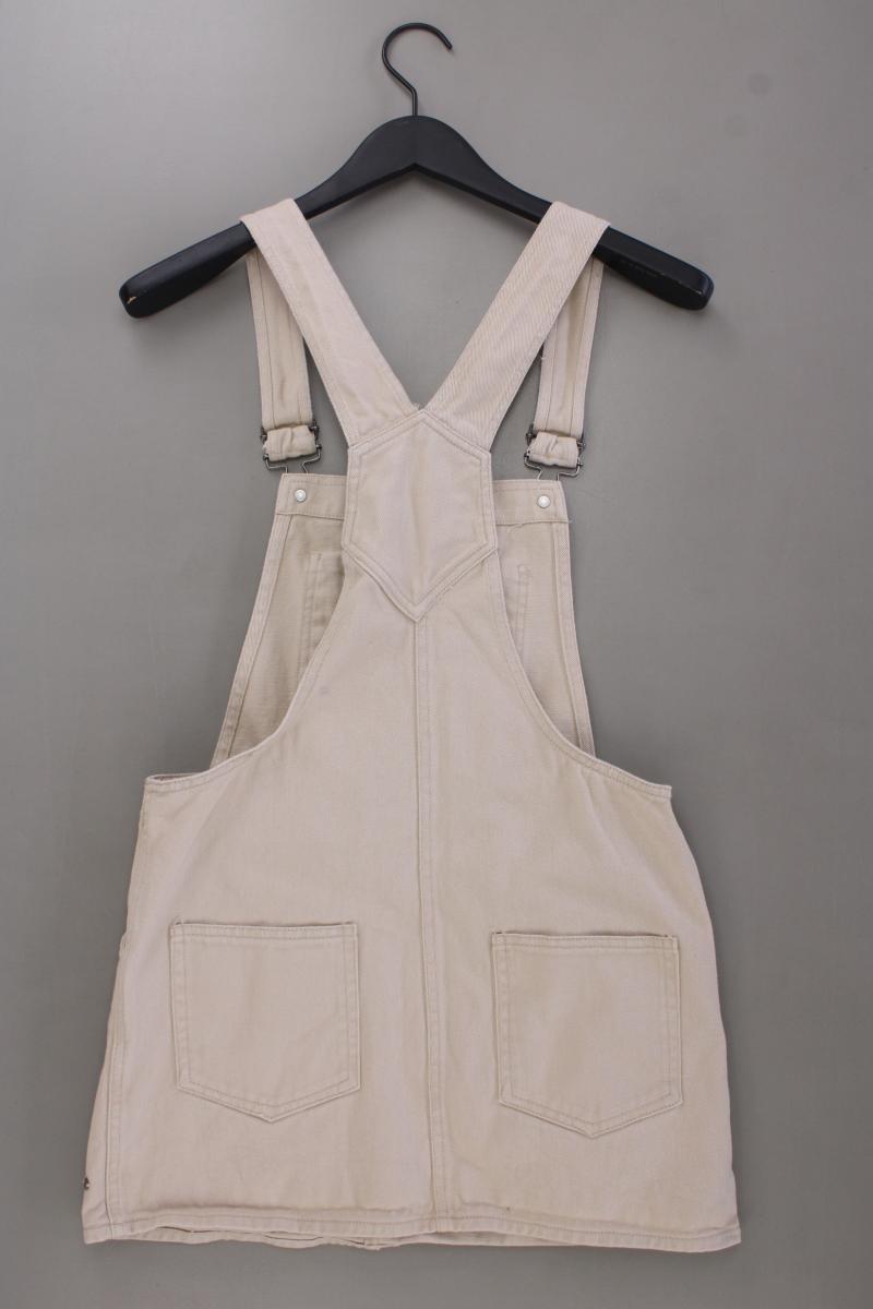 Pull&Bear Pull & Bear Latzkleid Gr. S Träger creme aus Baumwolle