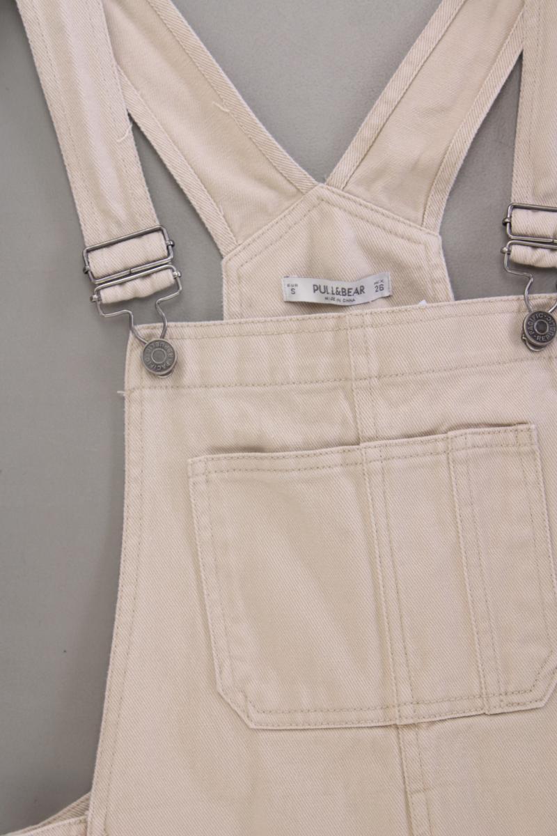 Pull&Bear Pull & Bear Latzkleid Gr. S Träger creme aus Baumwolle