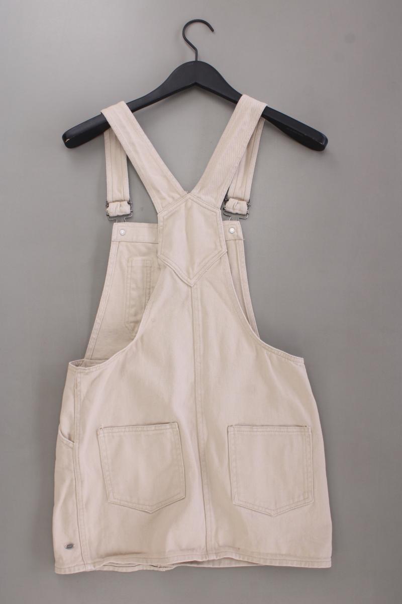 Pull&Bear Pull & Bear Latzkleid Gr. S Träger creme aus Baumwolle