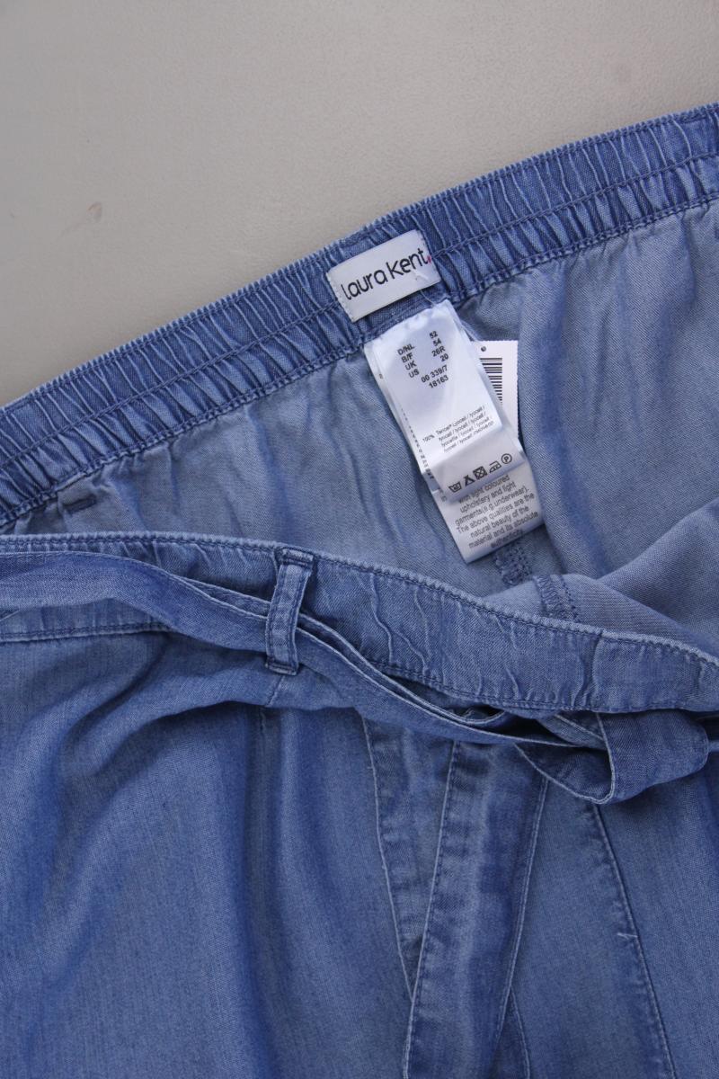 Laura Kent Stoffhose Gr. 52 neuwertig blau aus Lyocell