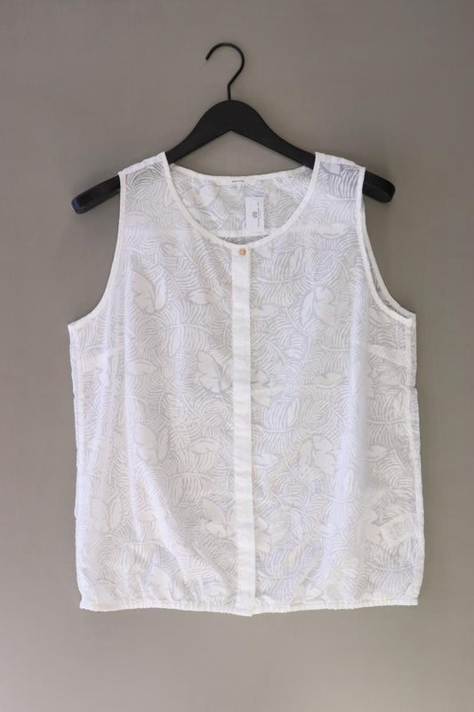 Opus Ärmellose Bluse Gr. 42 weiß aus Baumwolle