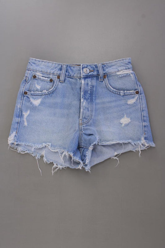 Zara Jeansshorts Gr. 32 blau aus Baumwolle