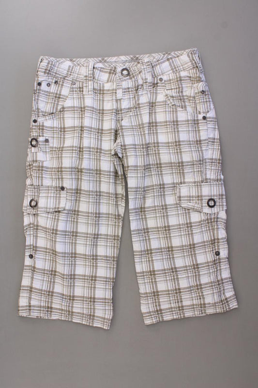 Soccx 3/4 Hose Gr. XS kariert creme aus Baumwolle