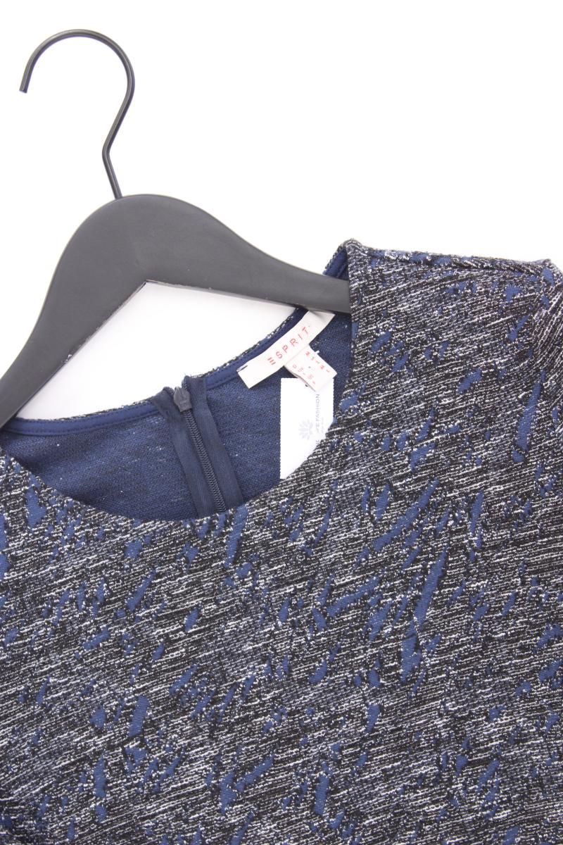 Esprit Bleistiftkleid Gr. M neuwertig Kurzarm blau
