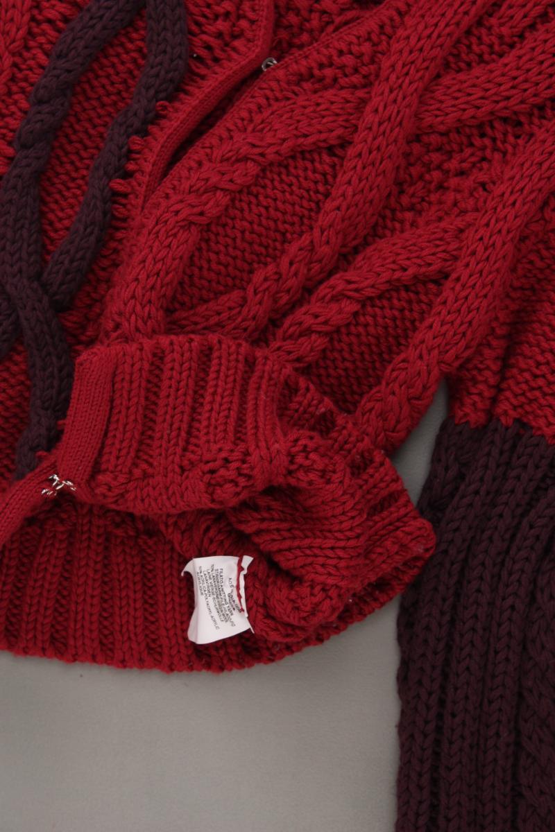 MaxCo. Strickjacke Gr. M Langarm rot aus Wolle