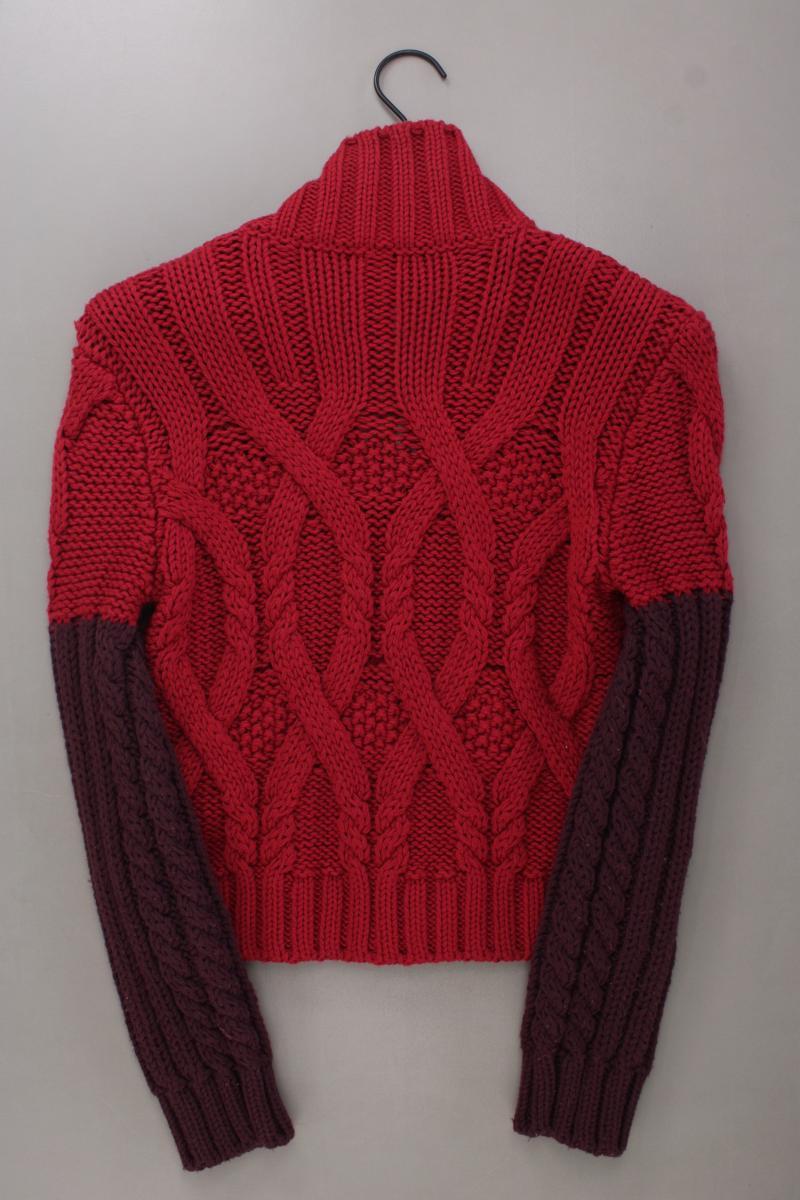 MaxCo. Strickjacke Gr. M Langarm rot aus Wolle
