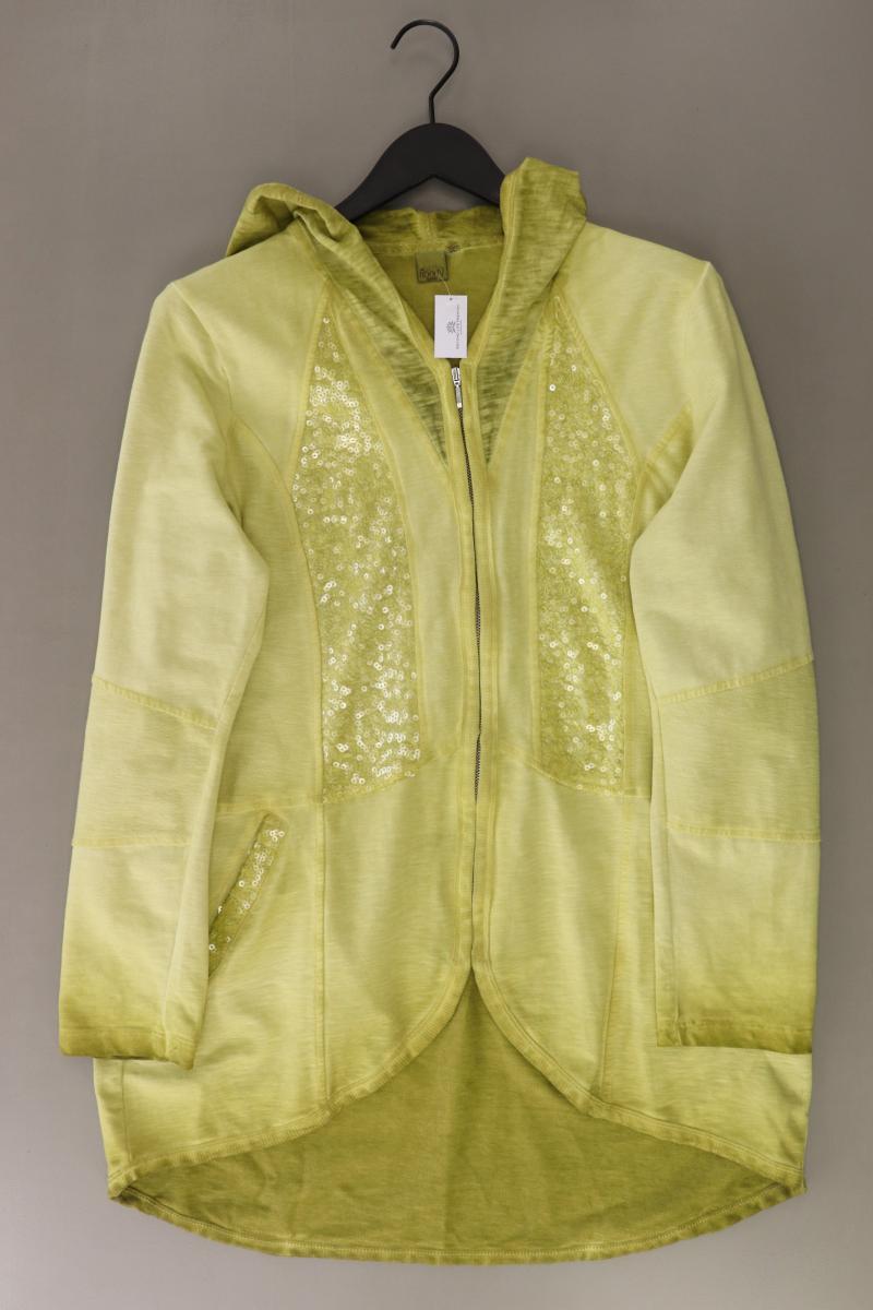 Liberty Sweatjacke Gr. XL Langarm grün aus Baumwolle