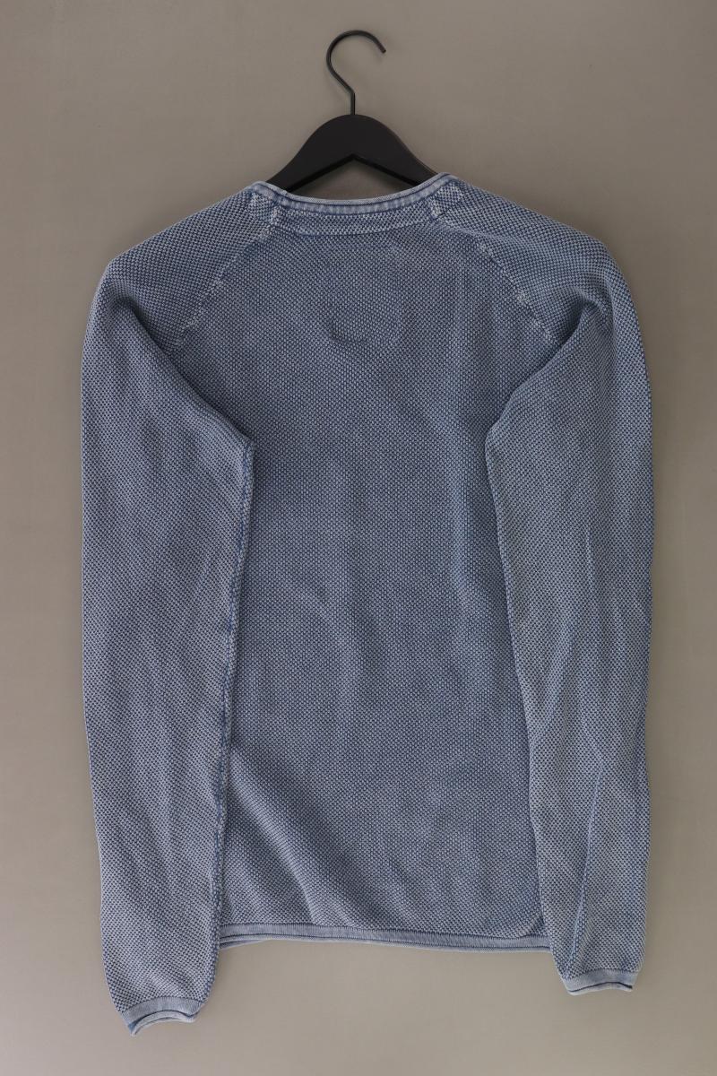 Key Largo Feinstrickpullover für Herren Gr. L blau aus Baumwolle