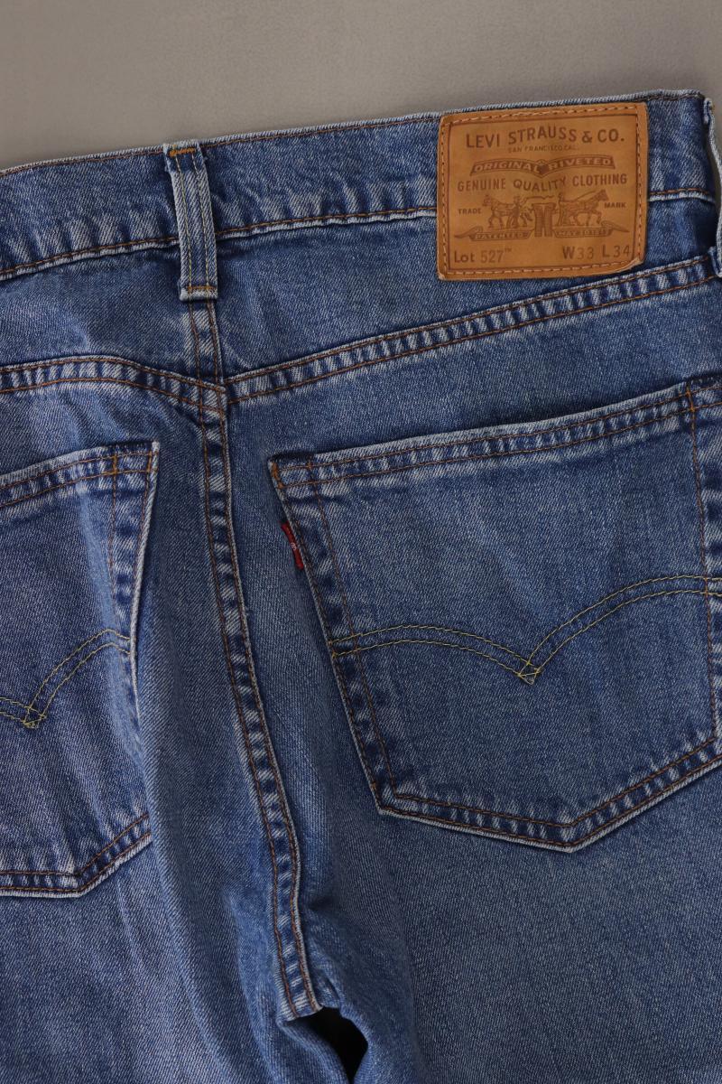 Levi's Straight Jeans für Herren Gr. W33/L34 blau aus Baumwolle