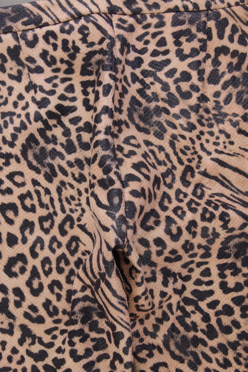 Fracomina Stretchhose Gr. IT 44 (M) mit Tierdruck braun aus Polyurethan