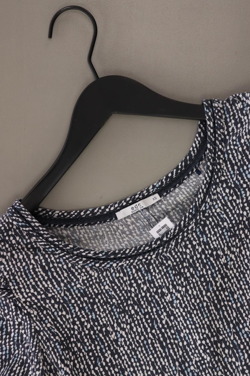 edc by Esprit Printshirt Gr. XS Kurzarm blau