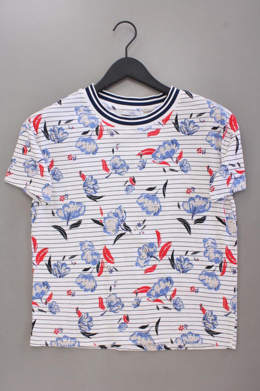 edc by Esprit Ringelshirt Gr. S gestreift Kurzarm weiß aus Baumwolle