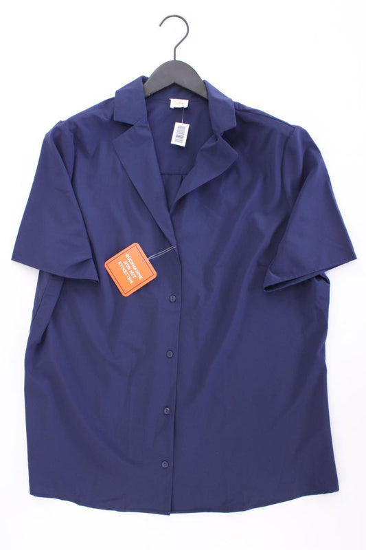 VA Milano Kurzarmbluse Gr. 46 neu mit Etikett blau aus Polyester