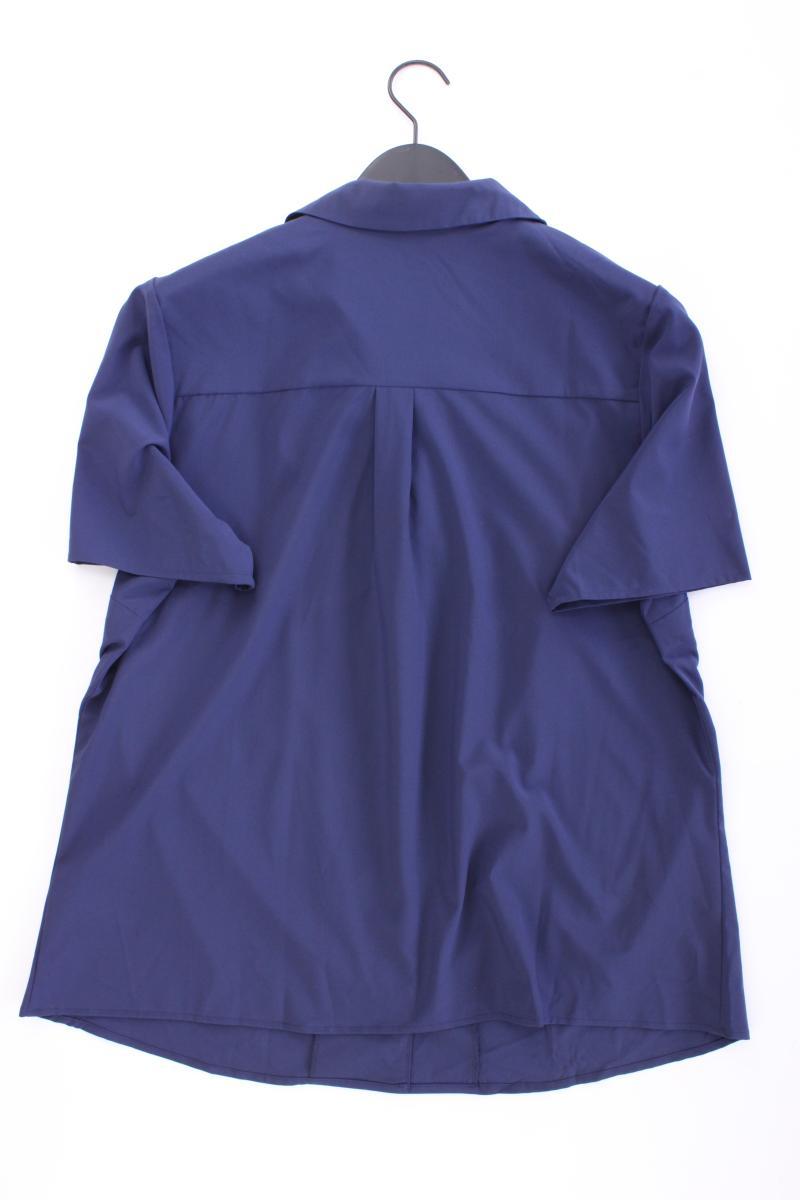 VA Milano Kurzarmbluse Gr. 46 neu mit Etikett blau aus Polyester
