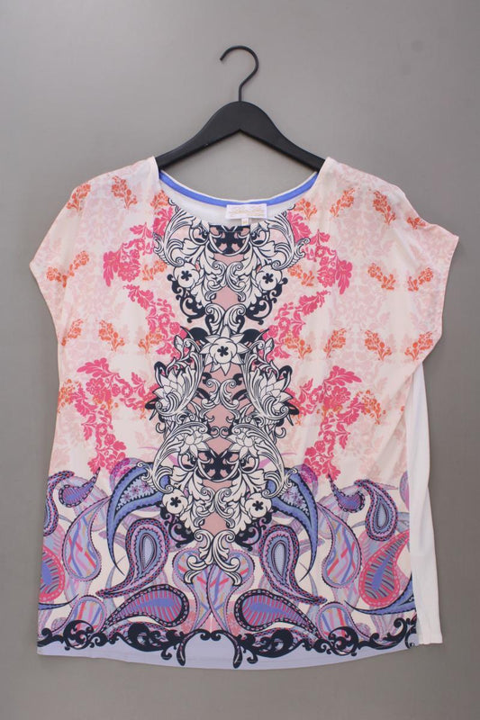 Dine n Dance Kurzarmbluse Gr. 44 mit Paisleymuster neuwertig mehrfarbig