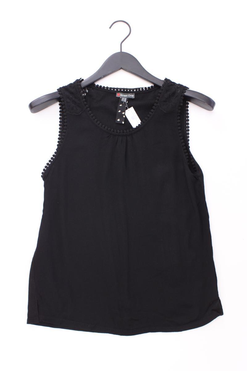 Street One Ärmellose Bluse Gr. 38 schwarz aus Viskose