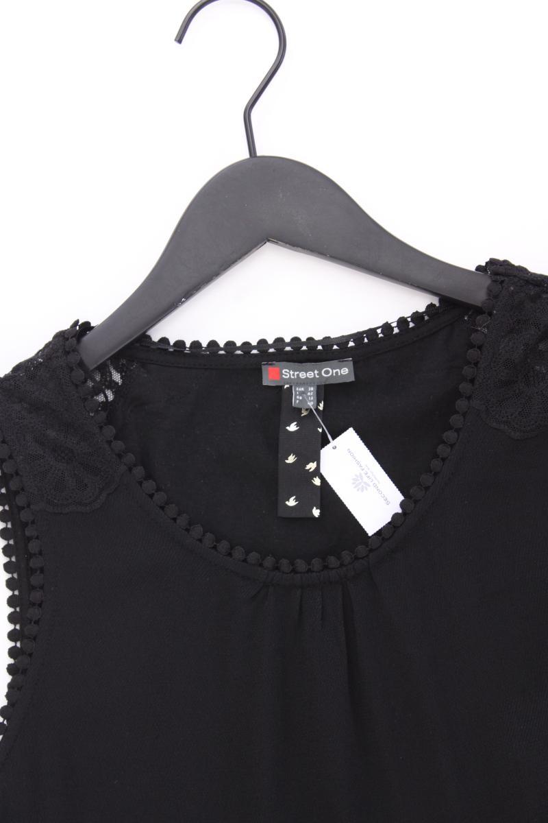 Street One Ärmellose Bluse Gr. 38 schwarz aus Viskose